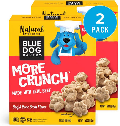 Blue Dog Bakery Natural Dog Treats, More Crunch Large, Assorted Flavors, 18Oz Box, 1 Box16