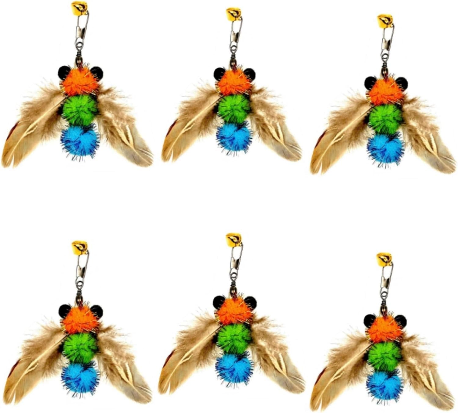 12-pack-cat-wand-feather-toy-refills-with-bells-natural-feather-replacement-for-interactive-teaser-toys-colorful-wand-attachments-durable-and-safe-cat-toy-accessories-for-exercise-and-play