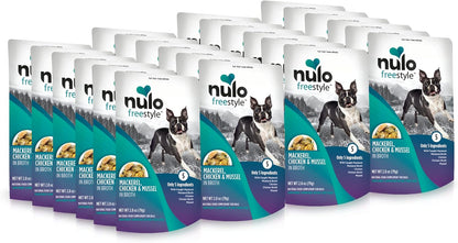 Nulo Freestyle Variety Flavor Real Meat Grain-Free Premium Puppy & Dog Food Topper, 2.8 Ounce (Pack of 6)19