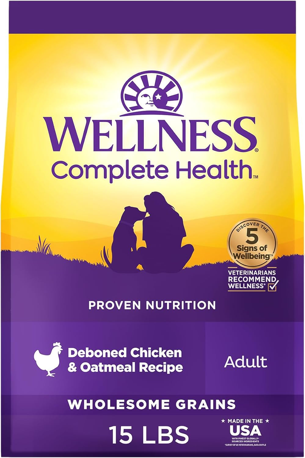 wellness-complete-health-adult-dry-dog-food-wholesome-grain-kibble-natural-chicken-and-oatmeal-recipe-30-lb-bag