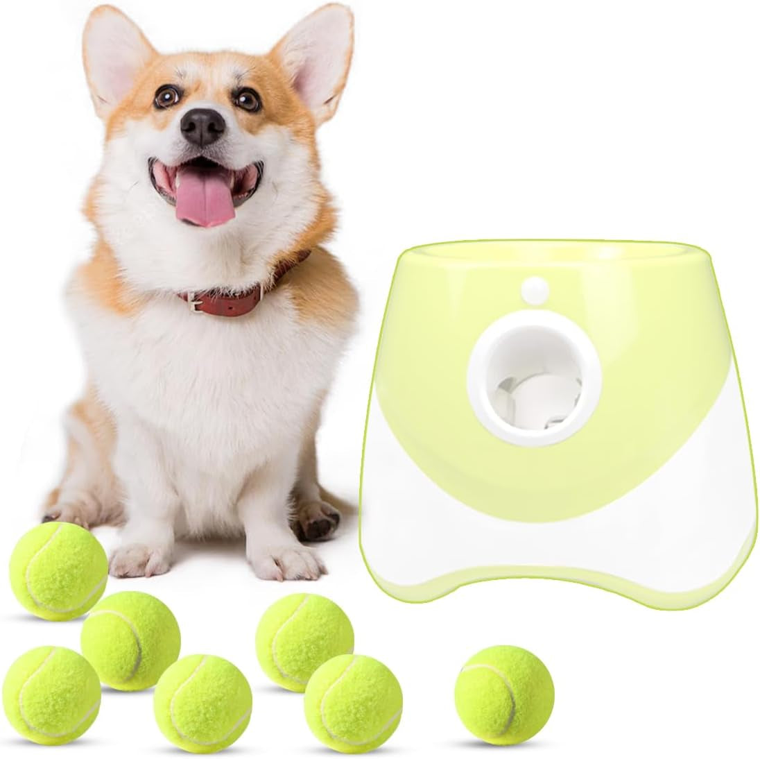ziyize-mini-tennis-balls-6-pack-2-inch-dog-tennis-balls-easy-catching-pet-playing-ball-for-2-inch-dog-ball-launcher