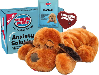 Snuggle Puppy Original Heartbeat Puppy Toy with Real-Feel Pulse & Heat Pack, Calming Sleep Aid for Puppy Anxiety, Crate Training, First Nights & New Puppy Transition - Biscuit11
