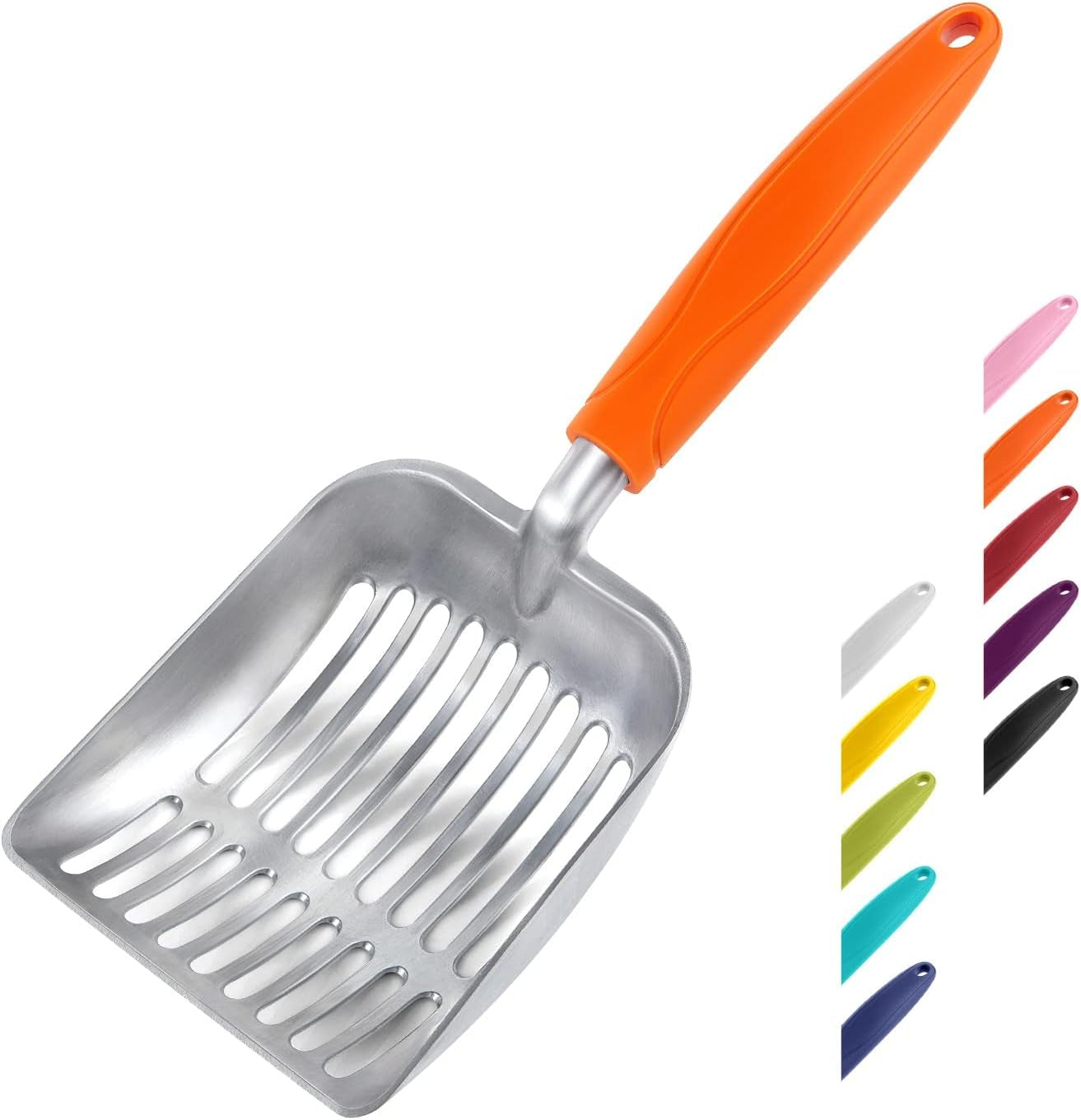 wepet-cat-litter-scoop-aluminum-alloy-sifter-kitty-metal-scooper-deep-shovel-long-handle-poop-sifting-kitten-pooper-lifter-durable-heavy-duty-for-litter-box