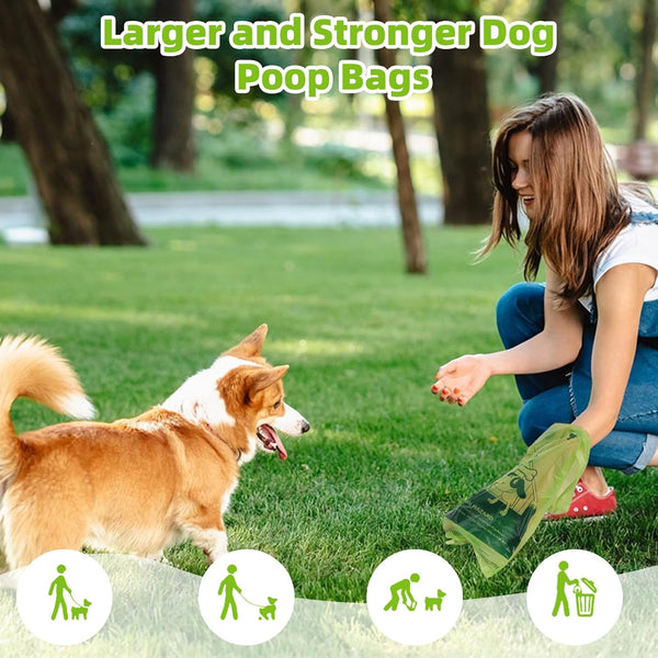 Dog Poop Bags Rolls, Extra Thick Leak Proof Pet Waste Bag, 360 Count Tear Resistant Poop Bags for Dogs for Outdoor Doggie Walking and Cat Litters Cleaning6