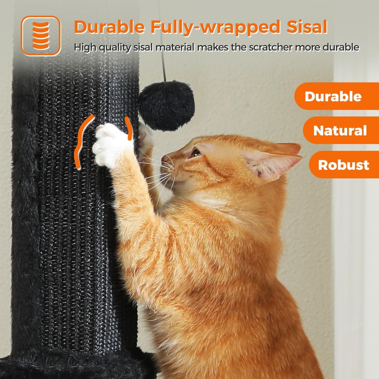 pawz-road-large-cat-scratching-post-32-tall-black-cat-scratcher-heavy-duty-cat-post-with-16x16-large-base-covered-sturdy-woven-sisal-scratcher-and-cat-toy-ball-for-adult-and-indoor-cats