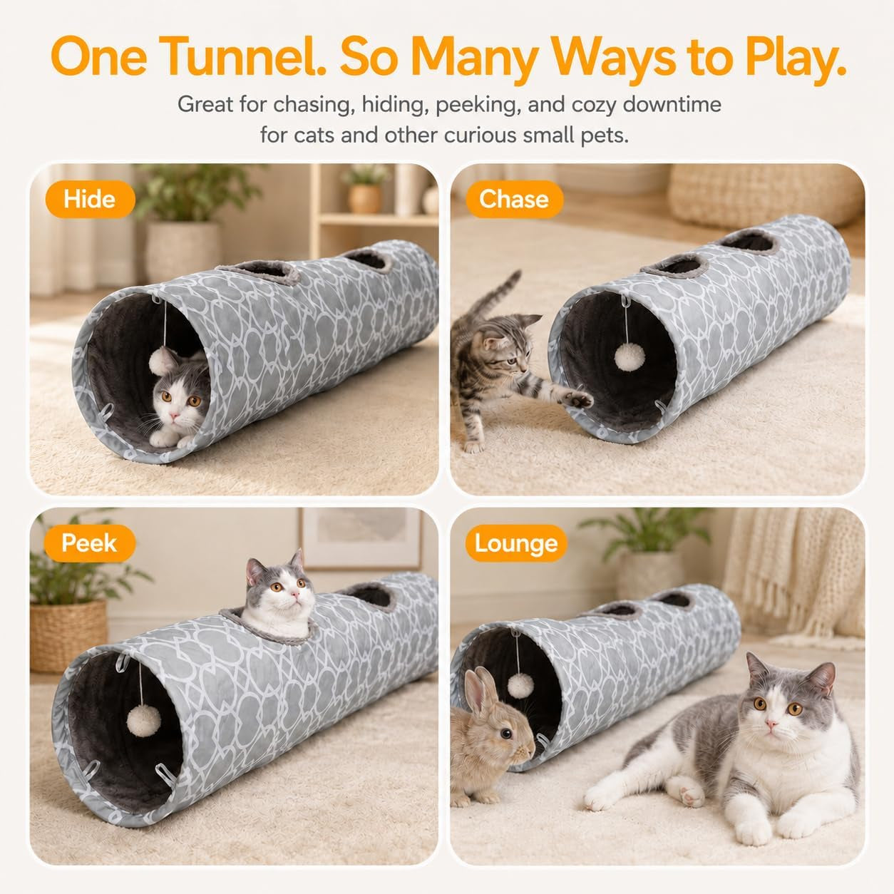geometric-straight-cat-tunnel-with-plush-inside-cats-toys-collapsible-tunnel-tube-with-balls-for-rabbits-kittens-ferrets-puppy-diameter-9-8-inch