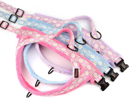 Didog No Pull Dog Harness for Small Medium Dogs, Floral Print, Purple, S | Soft Flannel Padded, Quick Fit, Easy on and Off, Night Safty, Adjustable & Reflective for Walking and Training, Chest 19-22"8