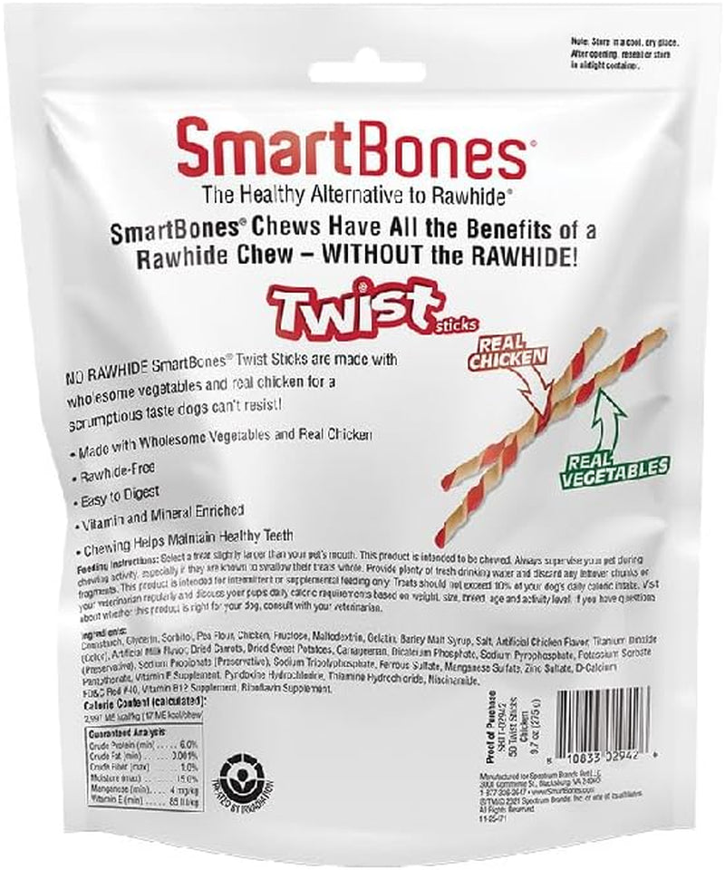 smartbones-smart-twist-sticks-rawhide-free-dog-chew-sticks-made-with-real-chicken-50-sticks-9-7-ounce-pack-of-1