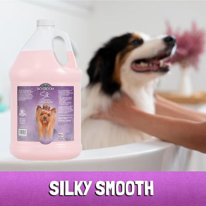Bio-Groom Silk Creme Rinse Dog & Puppy Conditioner - Hair Detangler for Dogs, Moisturizes Skin & Coat, Removes Tangles & Frizz, Made in USA - 1 Gallon3