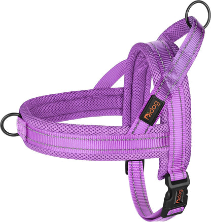 Didog No Pull Dog Harness for Small Dogs, Breathable Mesh Padded,Hot Pink,S | Quick Fit, Easy on and Off, Lightweight, Reflective Vest Harness for Night Safty, Easy for Walking and Training, Chest 18-22"10