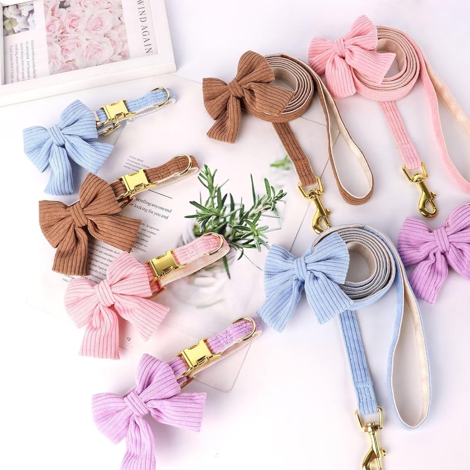 didog-cute-dog-collar-and-leash-set-with-large-bowtie-pink-s-girl-dog-collars-soft-and-adjustable-secure-metal-buckle-for-small-medium-dogs-s-neck-10-16