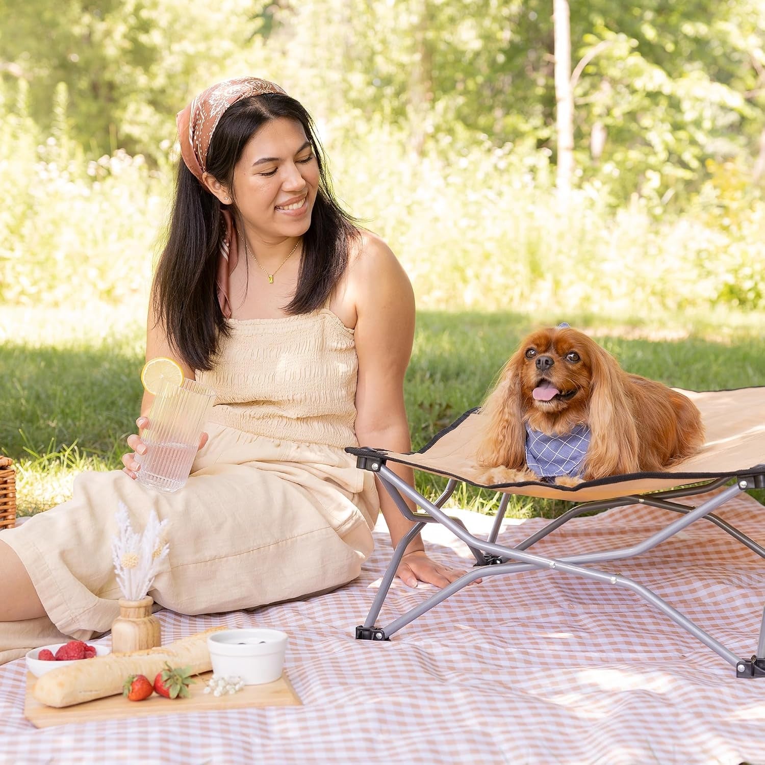 carlson-elevated-dog-bed-folding-dog-cot-for-large-dogs-up-to-95-lbs-portable-raised-pet-bed-for-indoor-outdoor-use-47-5-x-24-5-tan