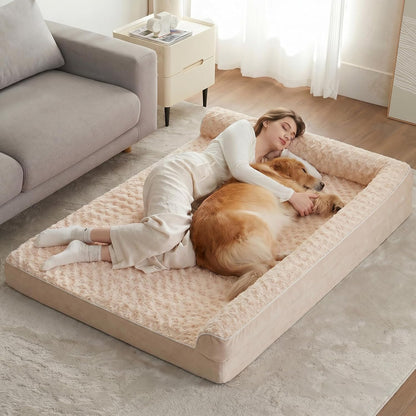 BFPETHOME Orthopedic Dog Beds for Large Dogs-Waterproof Sofa Dog Bed with Removable Washable Cover, Big Pet Bed with Waterproof Lining and Nonskid Bottom,Pet Bed for Large Dogs29