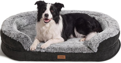 FUKUMARU Large Thickened Dog Couch Bed, Orthopedic, Waterproof & Washable | Heavy Duty Dog Sofa with 4" Extra-Thick Egg-Crate Foam, Relieves Joint Pressure, Fully Removable, Fits Medium to Large Dogs12