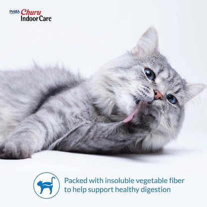 INABA Churu for Cats, Functional, Creamy Lickable Purée Cat Treat for Indoor Care and Hairball Control, 0.5 Ounces Each, 24 Tubes (4 per Pack), 2 Flavor Tuna and Chicken Variety Pack4