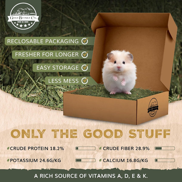 Premium Alfalfa Hay for Rabbits & Guinea Pigs - All Natural, USA Grown, 9Lb | Hay for Guinea Pigs, Chinchillas, Hamsters & Ferrets - Farm Fresh, Rich in Protein & Fiber, Fresh Dried, Hand-Selected5