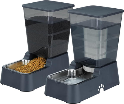 Automatic 5.4L/1.4Gal Pet Waterer, Pet Automatic Dog Water Dispenser Gravity Stainless Steel Water Feeder, Large Capacity Feeding Bowls for Cats and Medium & Large-Sized Dogs9