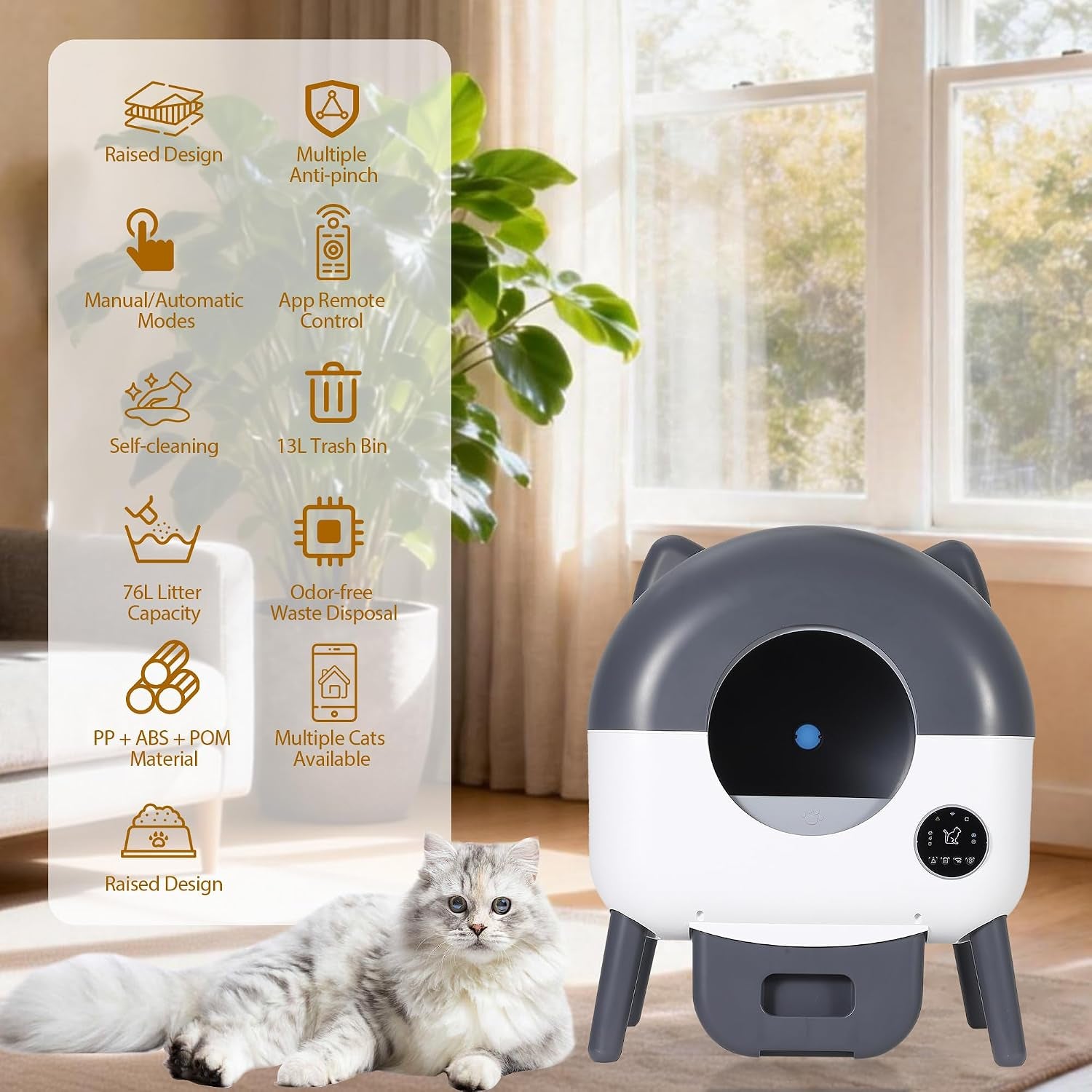 self-cleaning-cat-litter-box-76l-large-capacity-automatic-litter-box-for-multiple-cats-app-controlled-quiet-odor-free-smart-safety-sensors-led-night-light-includes-trash-bags