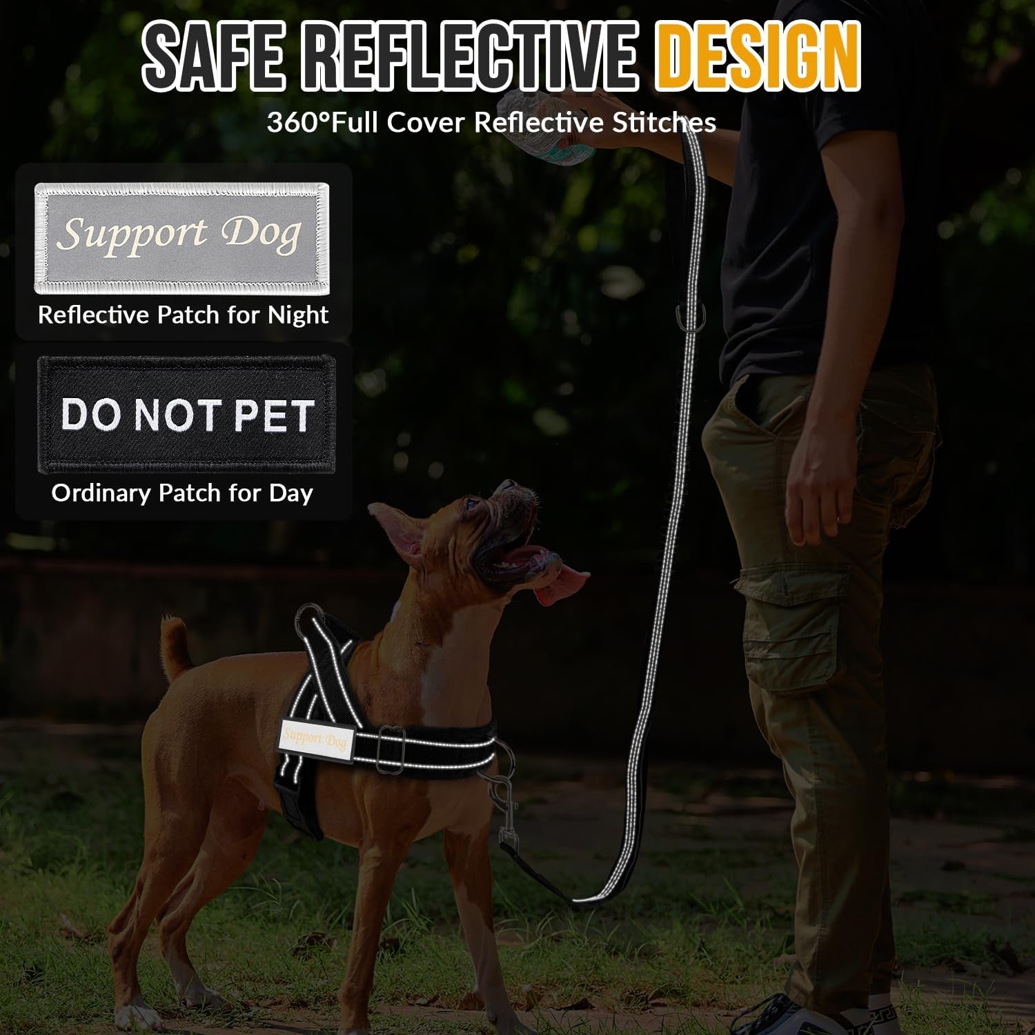 slowton-no-pull-dog-harness-heavy-duty-dog-harness-and-leash-set-for-medium-large-dogs-reflective-tactical-harness-with-soft-padded-and-front-clip-for-easy-walk-and-training-black-l