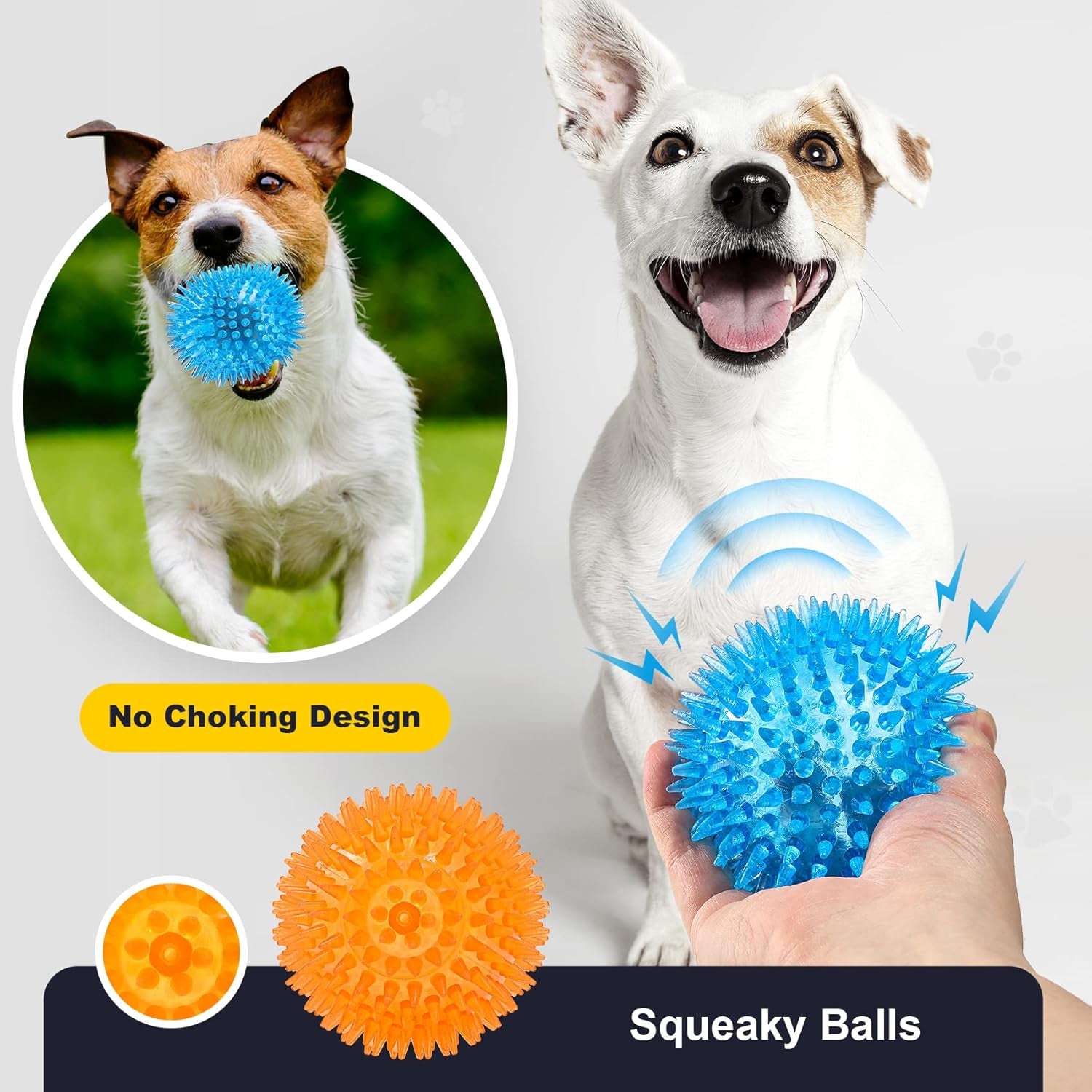 vitever-3-5-squeaky-dog-toy-balls-6-colors-puppy-chew-toys-for-teething-bpa-free-non-toxic-spikey-dog-balls-for-medium-large-small-dogs-durable-toys-for-aggressive-chewers
