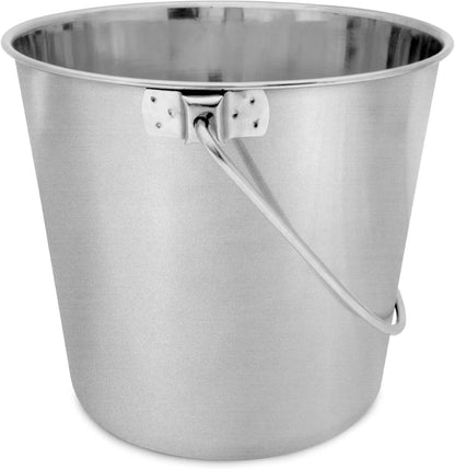 Heavy Duty Stainless Steel Bucket, 1 Quart – Durable Small Metal Bucket for Feeding, Watering Pets & Cleaning – Perfect for Kennels, Critter Crates, Cages and Hanging on Fences8