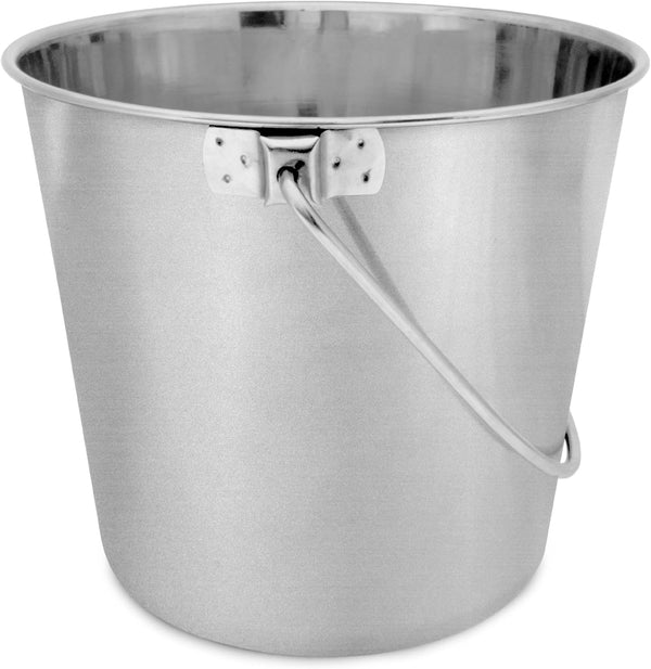 Heavy Duty Stainless Steel Bucket, 1 Quart – Durable Small Metal Bucket for Feeding, Watering Pets & Cleaning – Perfect for Kennels, Critter Crates, Cages and Hanging on Fences8