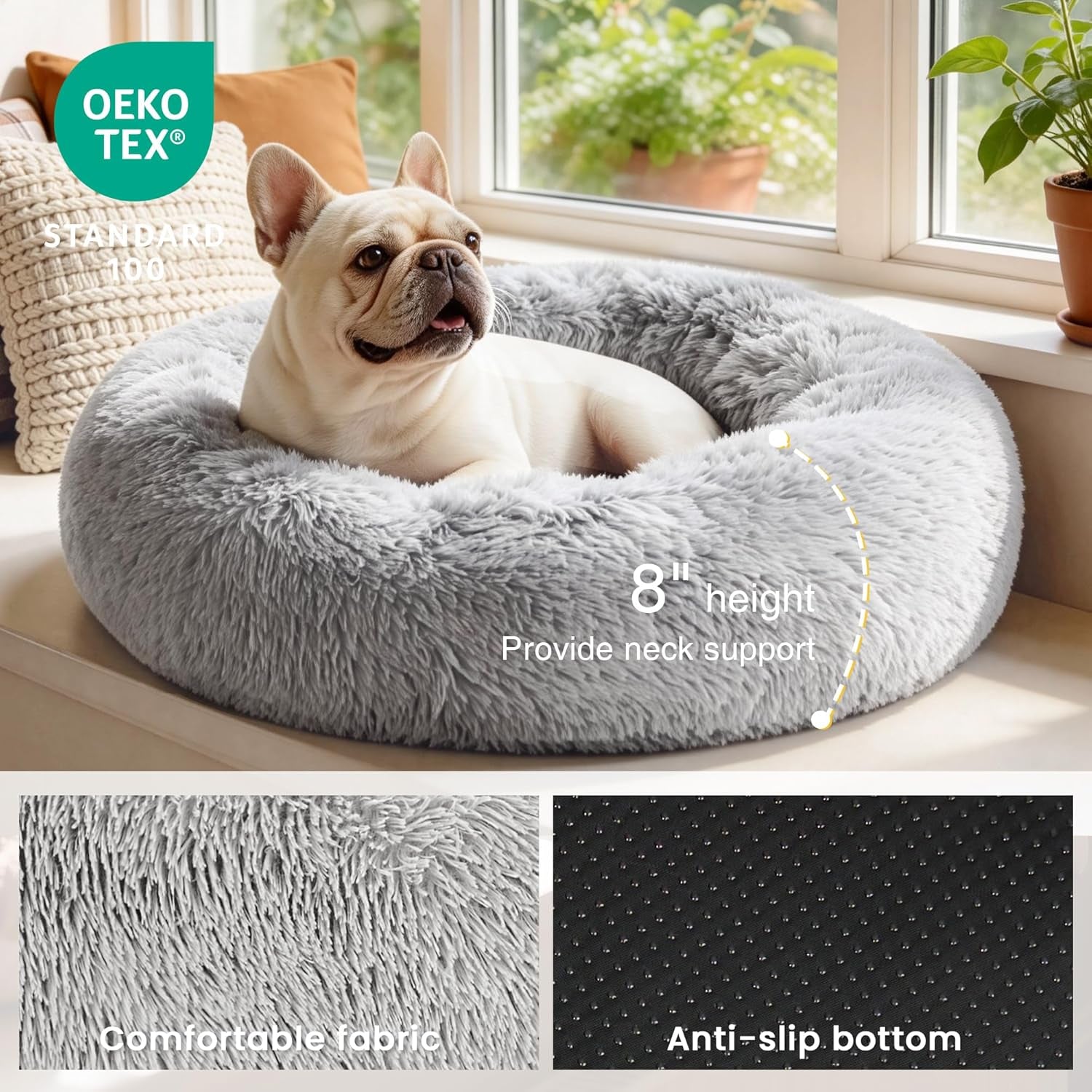loves-cabin-calming-cat-bed-for-indoor-cats-anti-anxiety-donut-round-dog-bed-fluffy-faux-fur-washable-pet-bed-for-small-medium-dogs-and-cats-grey-20in