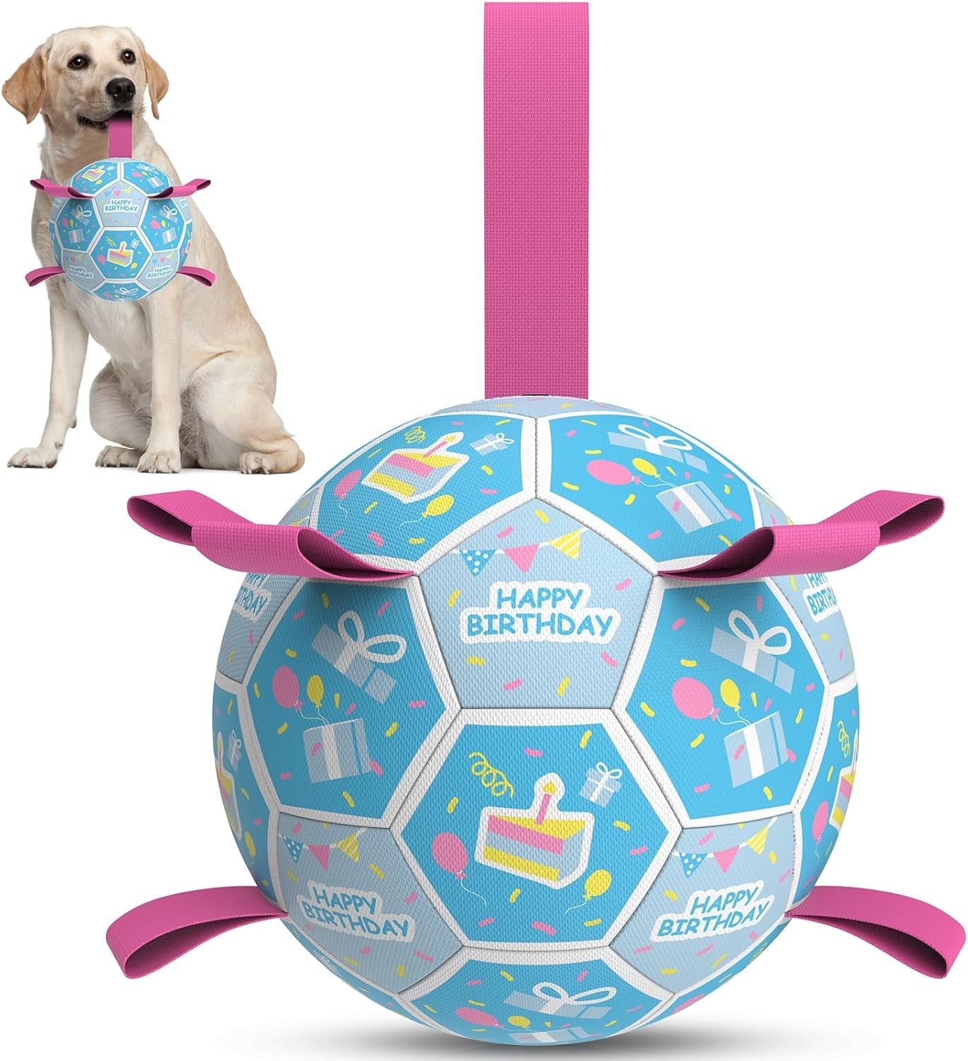qdan-dog-balls-6-inch-dog-soccer-ball-with-straps-herding-balls-for-dogs-outdoor-dog-toys-balls-for-20-40-lb-dogs-puppy-ball-to-keep-them-busy-dog-pool-water-play-toy-puppy-birthday-gifts