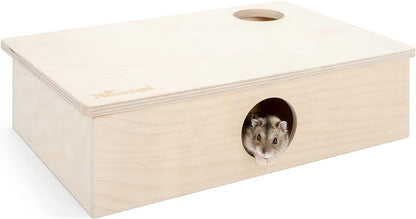 Niteangel Multi-Chamber Hamster House Maze: 2 Entrance 6 Rooms Maze Habitat | No-Disturb Removable Lid - Encourage Pets Hide and Explore Freely Hideout & Tunnel Maze Toys for Hamster Gerbils Mice Lemming9