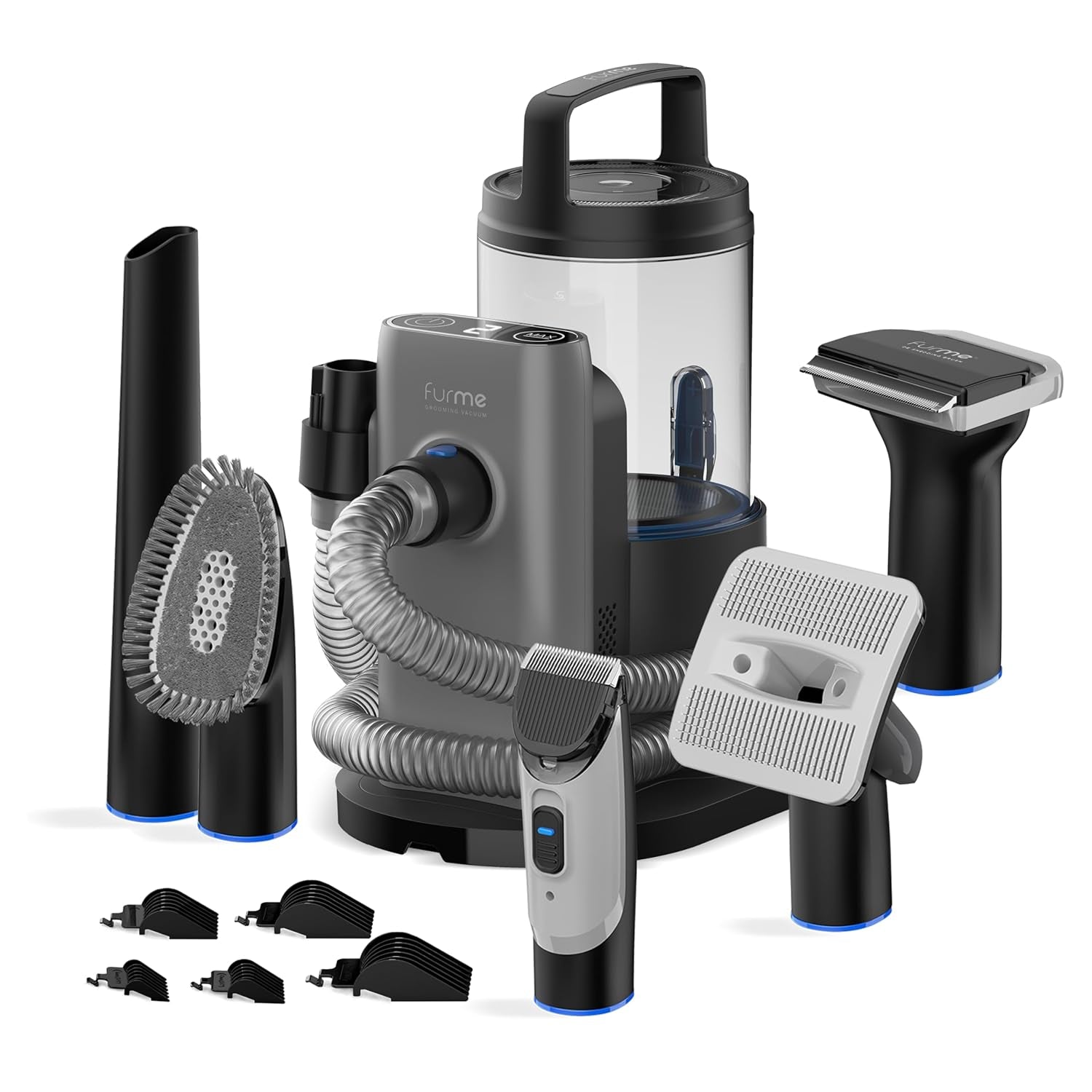 furme-professional-plus-pet-grooming-vacuum-kit-cat-dog-grooming-kit-for-easy-pet-care-at-home-quiet-safe-dog-hair-remover-machine-with-brush-clipper-shedding-cleaner-tools-2l-canister