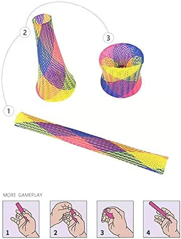 ISMARTEN Cat Spring Toys, 30 Packs Cat Tube Spring Toy Interactive Cat Toy for Indoor Cats, Plastic Spring Coils Attract Cats to Swat, Bite, Hunt(Random Color) (30 Packs)3