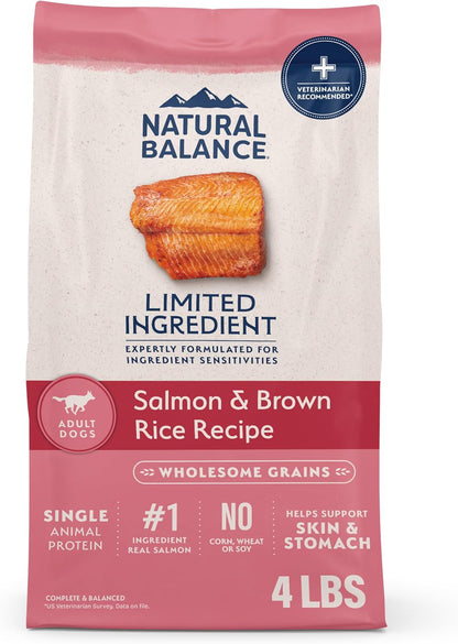Natural Balance Limited Ingredient Adult Dry Dog Food - Complete Nutrition for Adult Dogs - Wholesome Grains Brown Rice Recipe - Limited Ingredient Formula - 24 Lb - Lamb & Brown Rice11