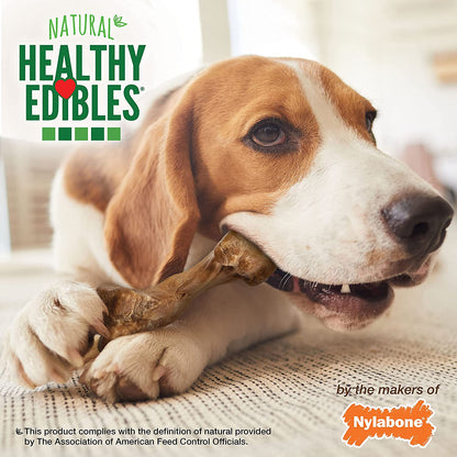 Nylabone Healthy Edibles WILD Natural Dog Bones Long Lasting, Bison Flavor Bone Dog Treats, Medium (2 Count) | Natural Dog Chew Bones, Made in USA, Highly Digestible Dog Chews, Long Lasting Chews for Medium Dogs up to 35 Lbs6