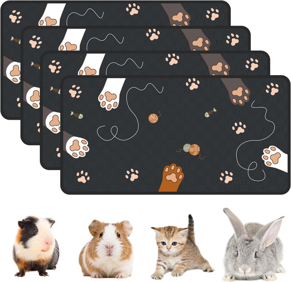 2-Pack Guinea Pig Cage Liner, 24" X 47" Reusable Guinea Pig Bedding Washable Absorbent Pee Pads for Dogs Rabbit Chinchilla Hamster, Leakproof & anti Slip21