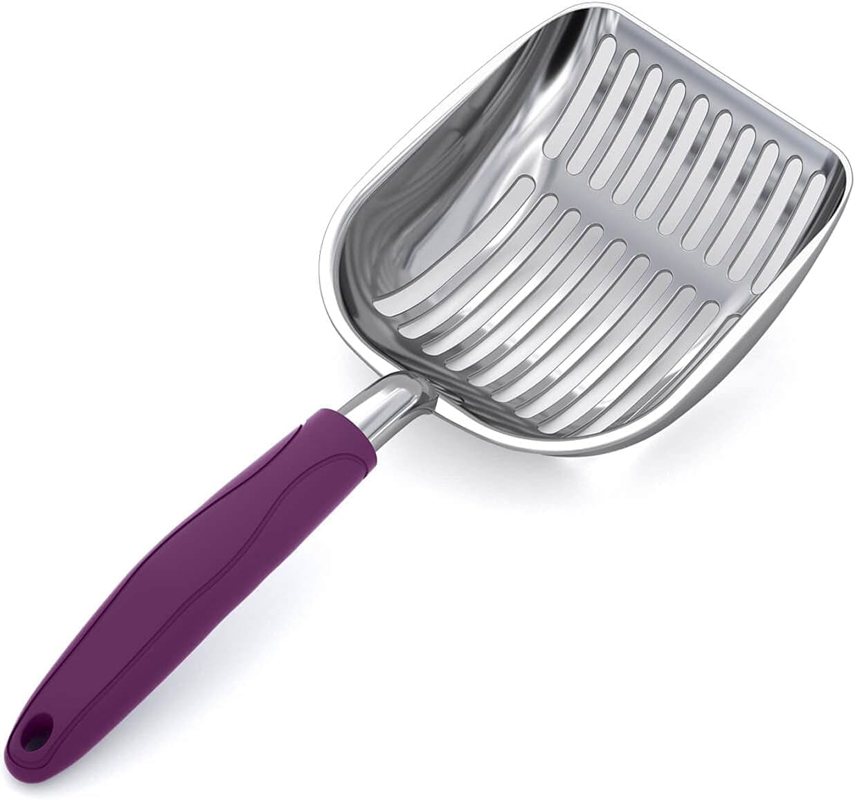 wepet-cat-litter-scoop-aluminum-alloy-sifter-kitty-metal-scooper-deep-shovel-long-handle-poop-sifting-kitten-pooper-lifter-durable-heavy-duty-for-litter-box
