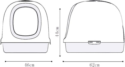 Dog Potty Training Toilet ﻿ Extra Large Litter Box Luxury Fully Enclosed Cat Toilet Pet Supplies 10 Kg Fat Available(White)2