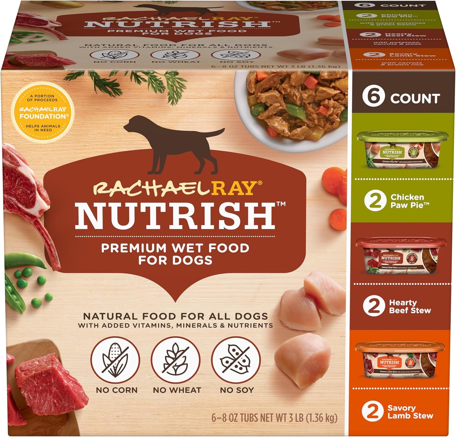 nutrish-savory-favorites-wet-dog-food-variety-pack-8-oz-tubs-rachael-ray-pack-of-6-includes-3-delicious-flavors-of-chicken-paw-pie-hearty-beef-stew-savory-lamb-stew-no-artificial-flavors