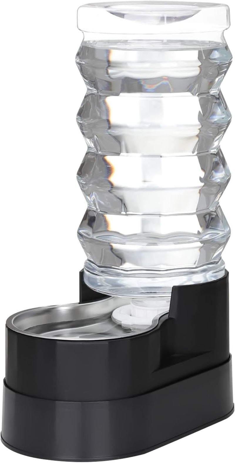 rizzari-8l-gravity-dog-water-dispenser-stainless-steel-bowl-anti-splash-wide-mouth-easy-cleaning-dishwasher-safe-no-electricity-needed-filtered-fresh-water-multi-pet-homes