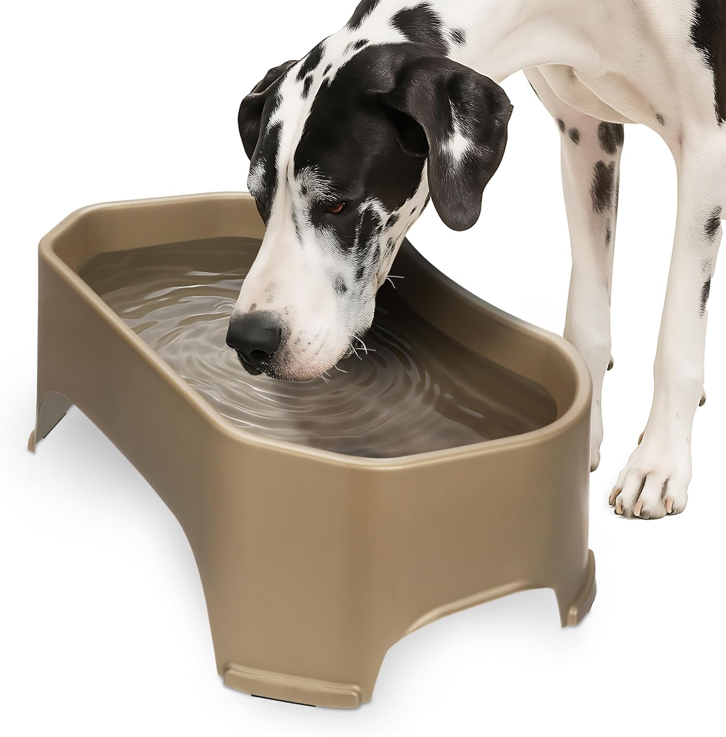 neater-pet-brands-extra-large-water-bowl-for-dogs-outdoor-dog-water-bowl-1-25-gallon-xl-capacity-big-trough-style-food-dish-for-indoors-or-outside-no-spill-large-dog-bowls-gunmetal-grey