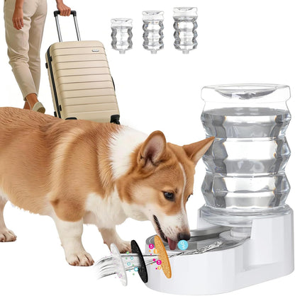 RIZZARI 8L Gravity Dog Water Dispenser: Stainless Steel Bowl Anti-Splash | Wide Mouth Easy Cleaning/ Dishwasher Safe/No Electricity Needed/ Filtered Fresh Water / Multi-Pet Homes11