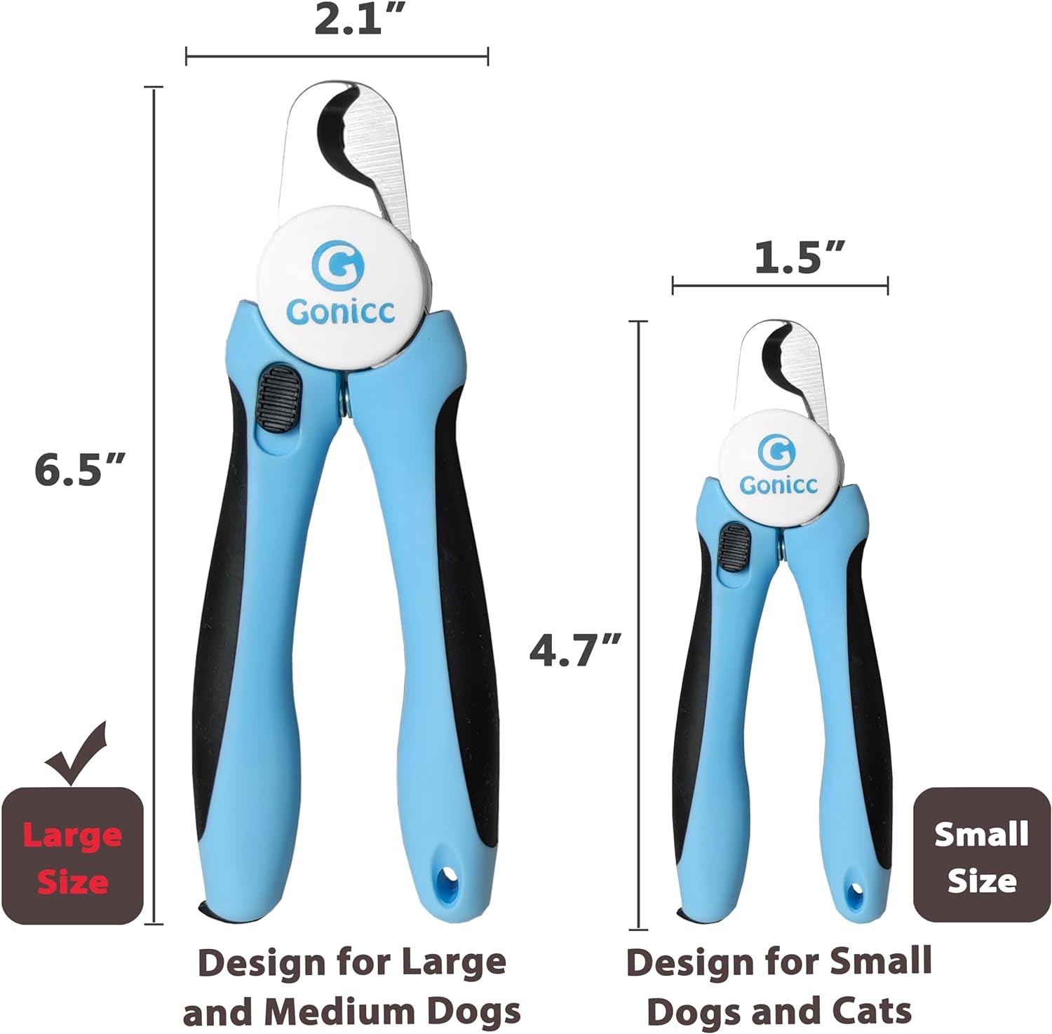 gonicc-professional-dog-cat-pets-nail-clippers-trimmers-with-safety-guard-to-avoid-overcutting-free-nail-file-razor-sharp-blade-professional-grooming-tool-for-pets
