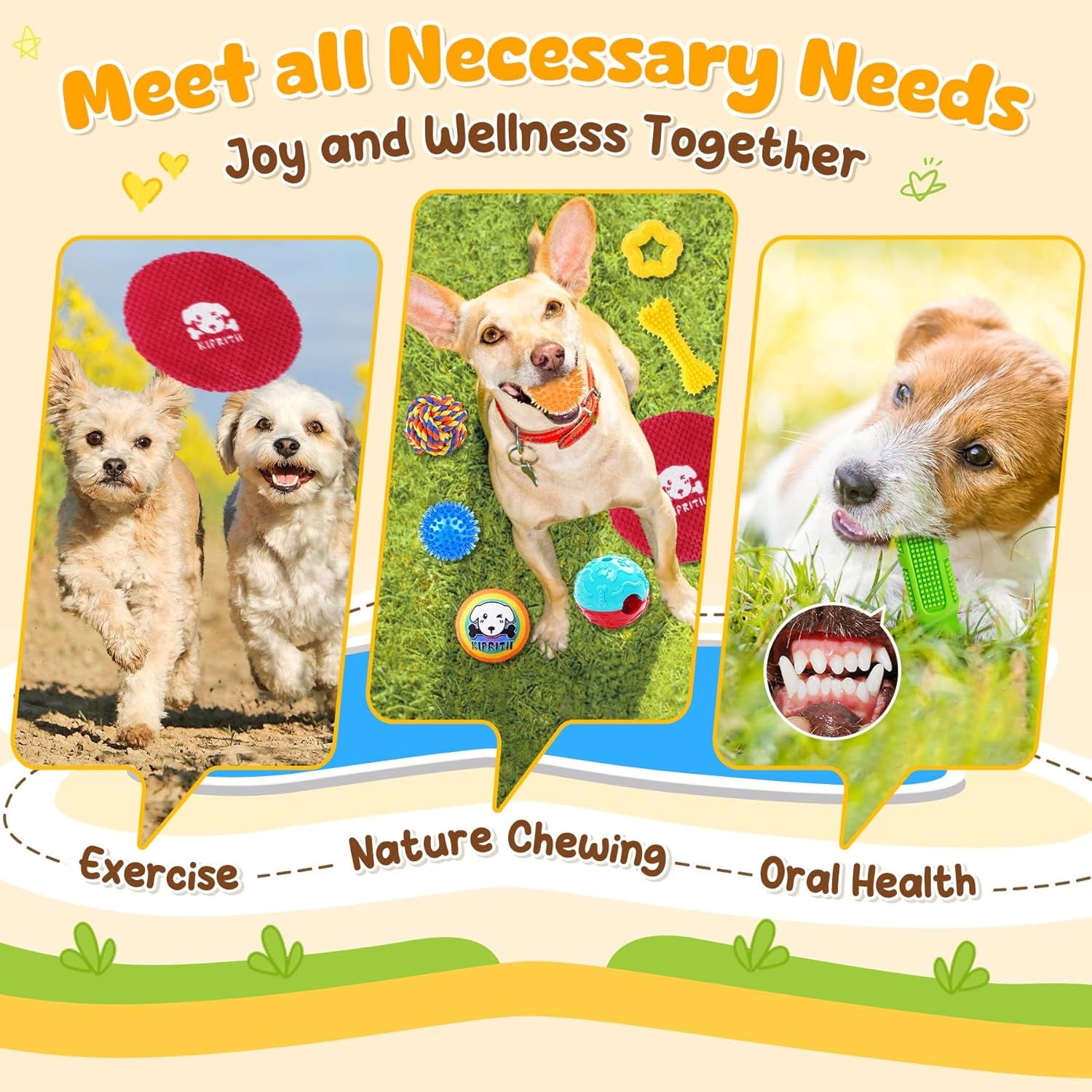 kipritii-25-pack-various-dog-toys-set-ideal-for-teething-entertainment-interactive-play-includes-puppy-toys-rope-toys-treat-balls-and-squeaky-dog-toys