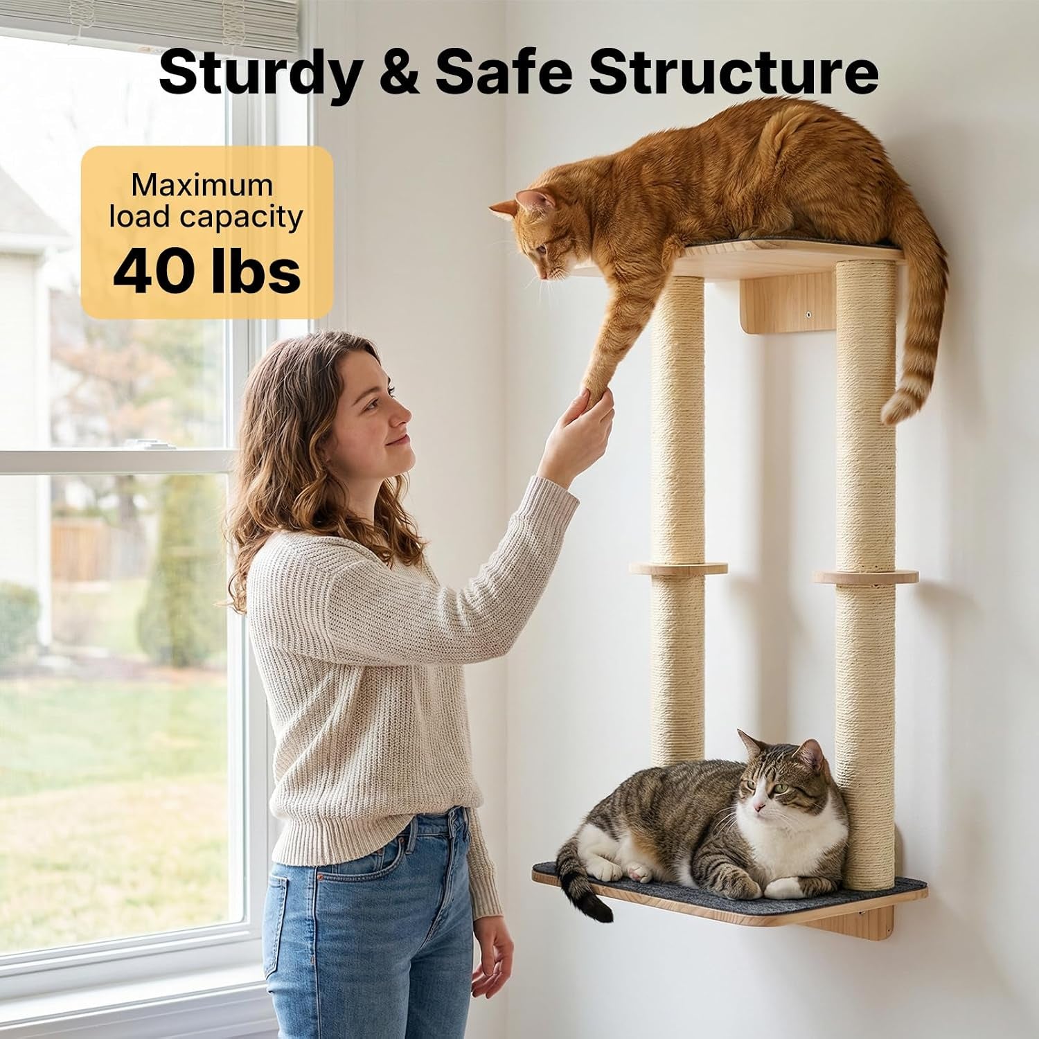 veehoo-cat-wall-shelves-28-3-cat-wall-furniture-with-scratcher-cats-wall-climber-dual-sisal-scratching-posts-carpeted-perch-easy-installation-drywall-mounting