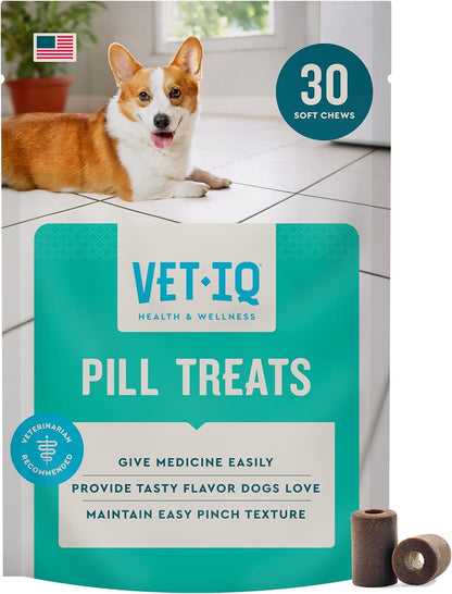 Vetiq Pill Treats Advanced Formula for Dogs, Chicken Flavor Soft Chews, Made in the USA, 30 Count1