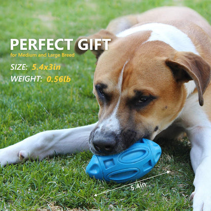 EASTBLUE Squeaky Dog Toys for Aggressive Chewers: Rubber Puppy Chew Ball with Squeaker, Almost Indestructible and Durable Pet Toy for Medium and Large Breed6