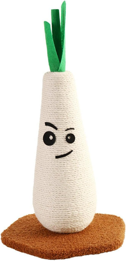 Post,Cute Kitten Cats Tree Scratching Posts,15"" Tall,Scratcher Board,Er for Indoor Cats,Kitty Playing, 25X25X39Cm, White and Green7