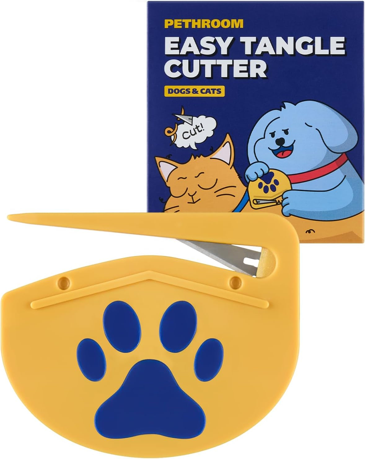 pethroom-easy-tangle-cutter-for-dogs-cats-professional-dematting-tool-cat-matted-fur-remover-with-steel-blade-safe-gentle-pet-grooming-comb-for-long-medium-coats