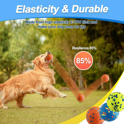 Mankoda Dog Balls, 3" Indestructible Tennis Balls for Aggressive Chewers | Floating Fetch Toys, Durable ETPU Rubber, Bouncing & Lightweight, Interactive Chewing Safe for Medium Large Dogs - 3 Pack4