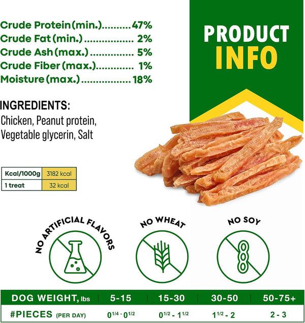 Beloved Pets Dog Chicken Treats Jerky Strips 10.6 Oz - Human Grade Meat Sticks - Natural Pet Dried Snacks Rawhide - Free - Long Lasting Chews for Large & Small Dogs6
