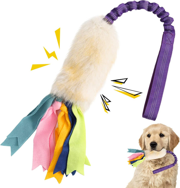 Wodoca Dog Tug Toy, Dog Toys for Aggressive Chewers - Strong Squeak Rope Toy, Easy to GRAP Chew Toy for Large Dogs, Puppies, Middle Dogs - Ideal for Training and Play, Hand Made9
